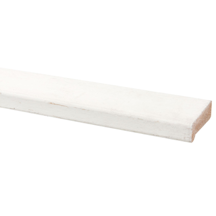 GLASLAT MET NEUS WIT 18X45 WIT 270CM