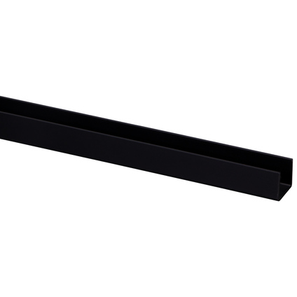 U-PROFIEL 18X21MM ZWART 260CM