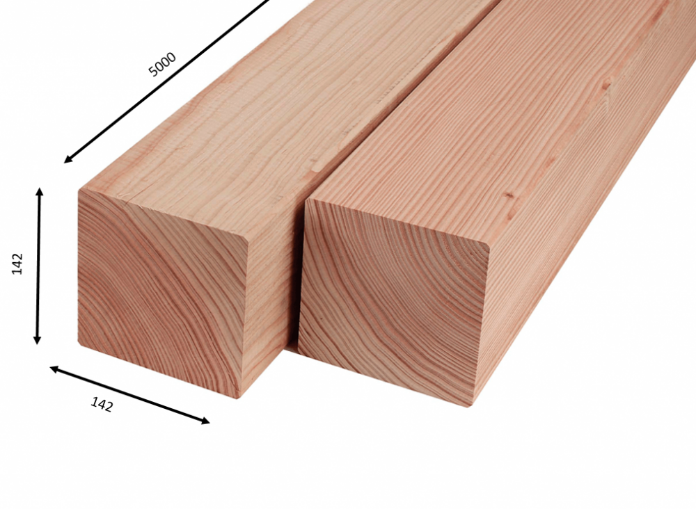DOUGLAS GESCHAAFD 142MM X 142MM X 5000MM