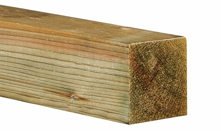 VERDUURZAAMDE PAAL 120 X 120MM L=5MTR