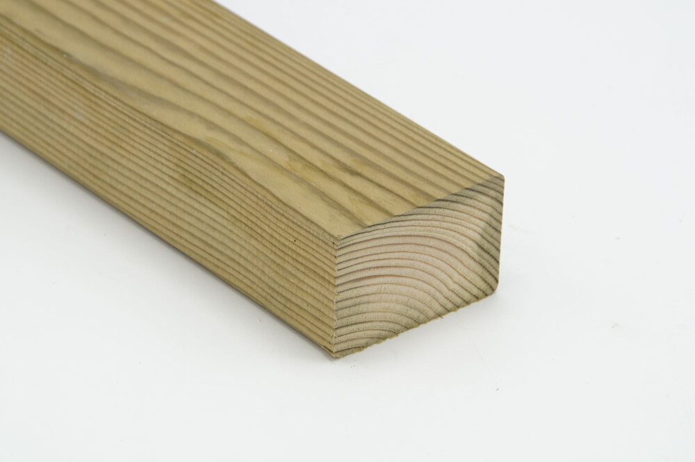 VERDUURZAAMDE REGEL GROEN 45MM X 70MM GESCHAAFD