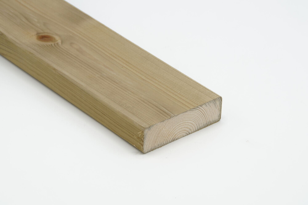 VERDUURZAAMDE PLANK GROEN 28MM X 70MM GESCHAAFD