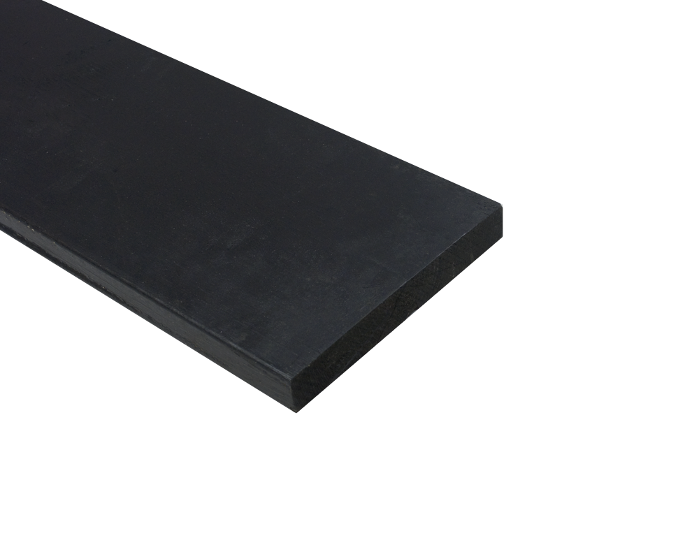 VUREN PLANK 22MM X 200MM RONDOM ZWART GECOAT