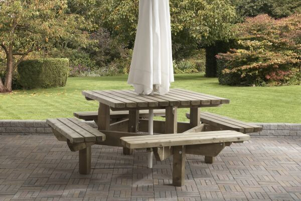PICKNICKTAFEL (0412) 195 X 195CM
