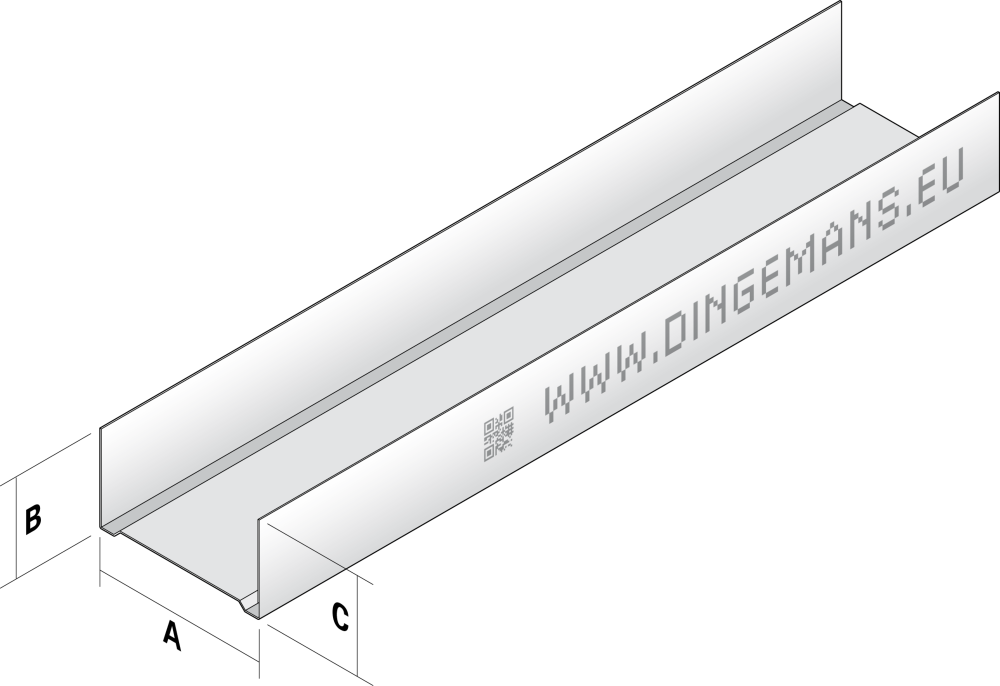 STALEN U-PROFIEL U-50 L=4000MM
