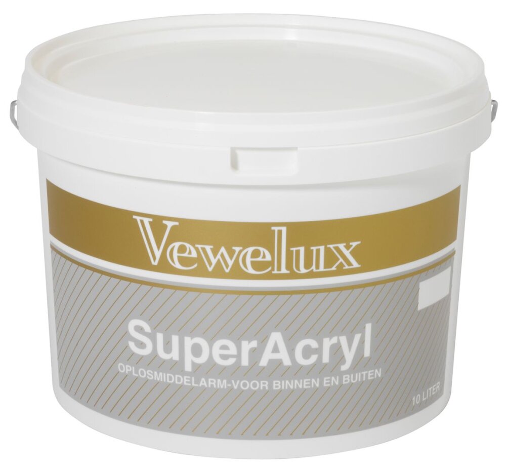SUPERACRYL MAT 10 LTR WIT