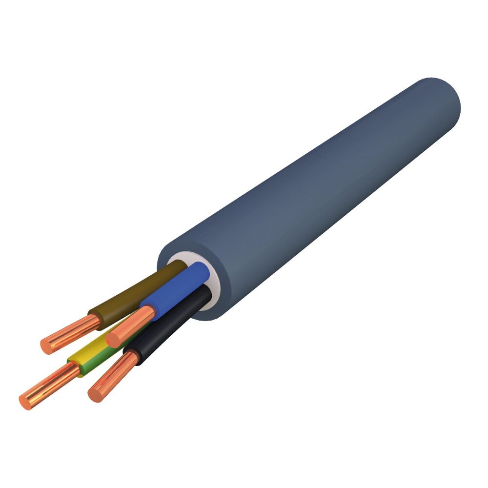 YMVK INSTALLATIEKABEL DCA 3X4MM² ROLLENGTE: 100M