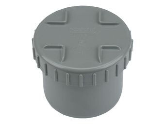PVC LIJM EINDSTUK MET SCHROEFDEKSEL 200MM