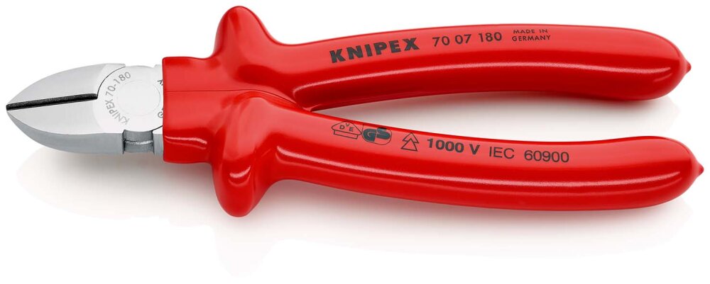 KNIPEX ZIJSNIJTANG VERCHR/GEDOMP 180MM VDE S