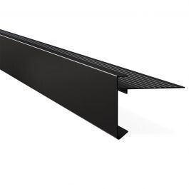 DAKTRIM 45X45X2500MM ALUMINIUM ZWART RAL 9005
