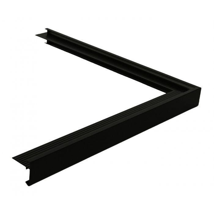 DAKTRIM BUITENHOEK 60X64MM ZWART RAL9005