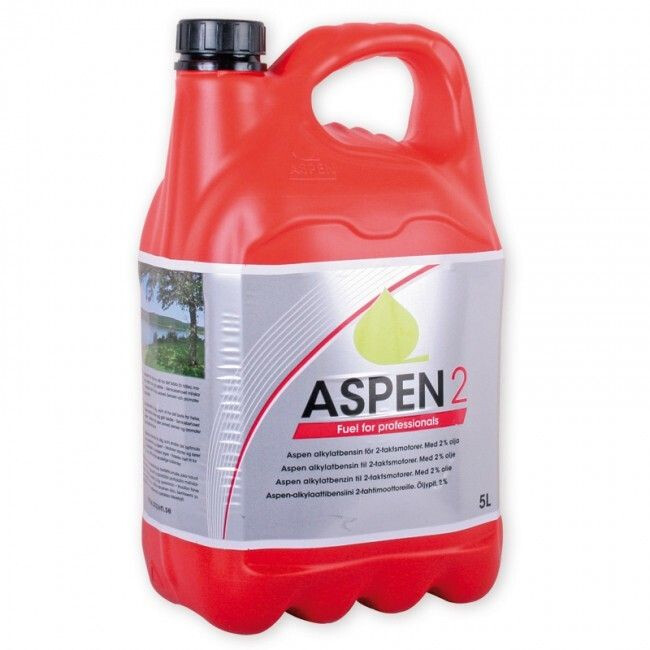 ASPEN BENZINE 2 TAKT 5 LITER ROOD