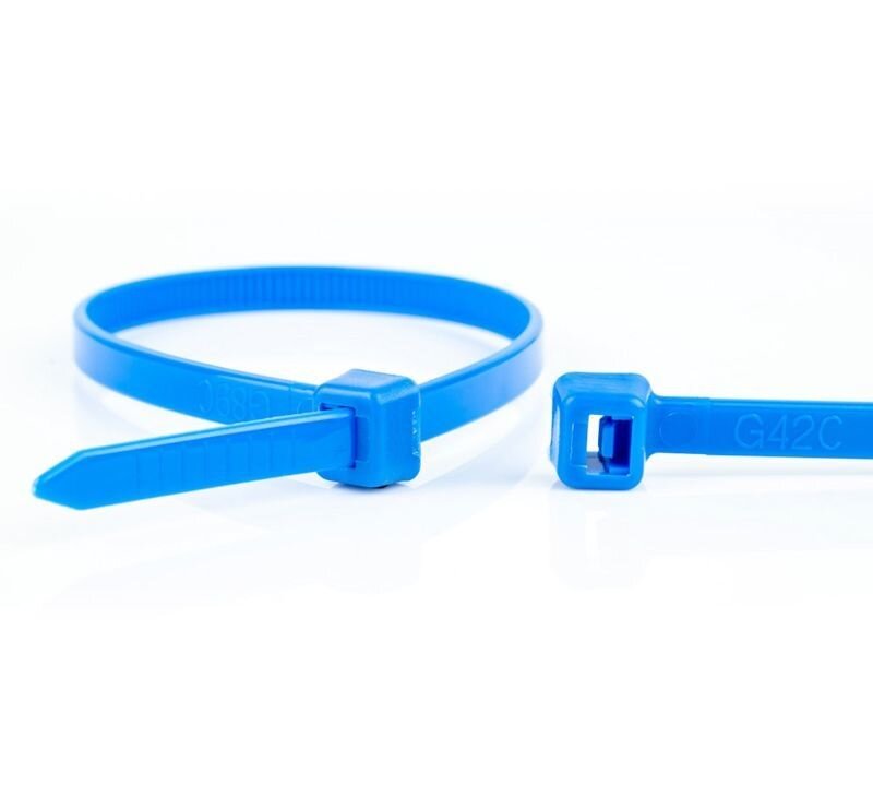KABELBINDER 200 X 3.6MM BLAUW 100 STUKS