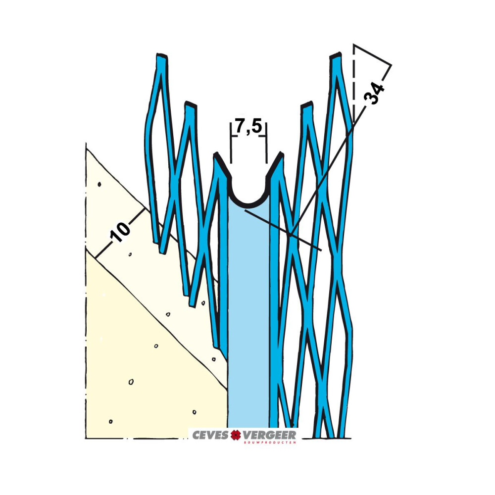 HOEKBESCHERMER VERZINKT STAAL L= 2700MM - 1005H-2.70