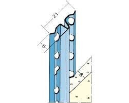 AFREIPROFIEL 6MM VERZINKT STAAL L=2,6MTR