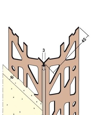 STUCHOEKBESCHERMER PVC WIT 6MM L=3METER
