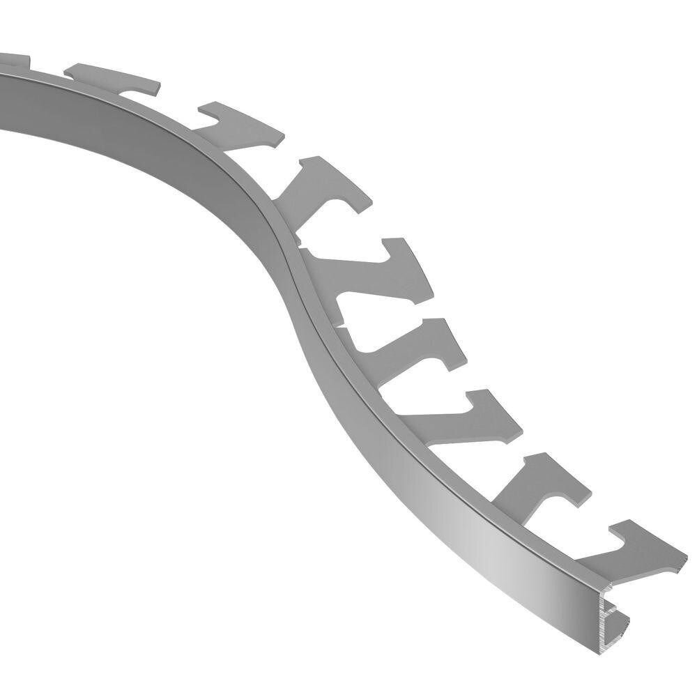 SCHIENE-ACG TEGELPROFIEL RADIUS ALU CHROOM GEBORSTELD R/A125ACG/300