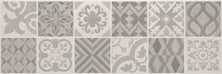 WANDTEGEL MOSAICO VINTAGE SILVER 30X90