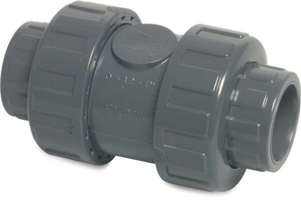 PVC TERUGSLAGKLEP 50MM VEERBELAST