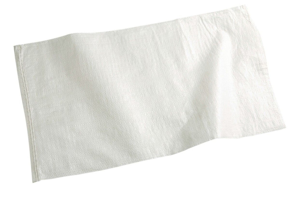 PP ZANDZAKJES 40 X 60CM WIT INCL. AFDICHTLINT