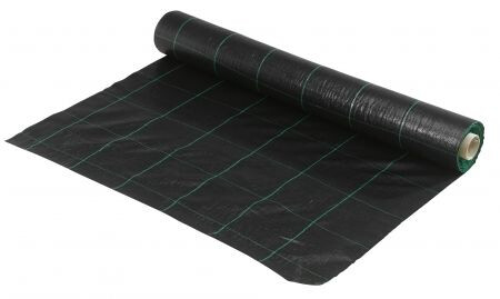 PP WEGENDOEK PP14/14 ZWART B=1 MTR L=25 MTR