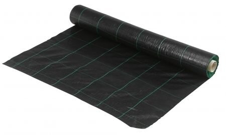 PP WEGENDOEK PP14/14 ZWART B=2 MTR L=25 MTR
