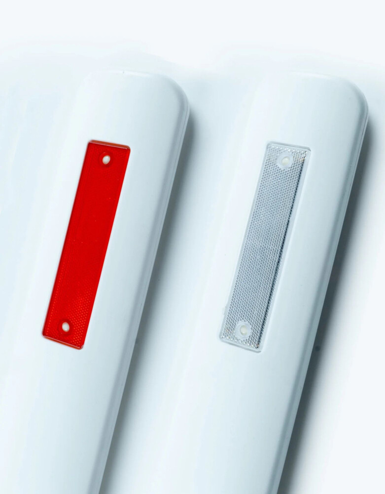 WITTE HARPOENPAAL ROOD/WIT 2 REFLECTOREN