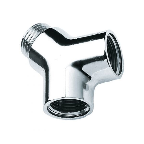 Y-STUK 1/2" X 1/2" X 1/2" VERCHROOMD