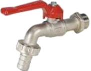 KOGELKRAAN MET SLANGWARTEL 3/4"