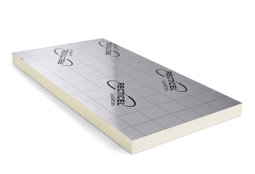 PIR PLATDAKPLAAT EUROTHANE SILVER 50MM