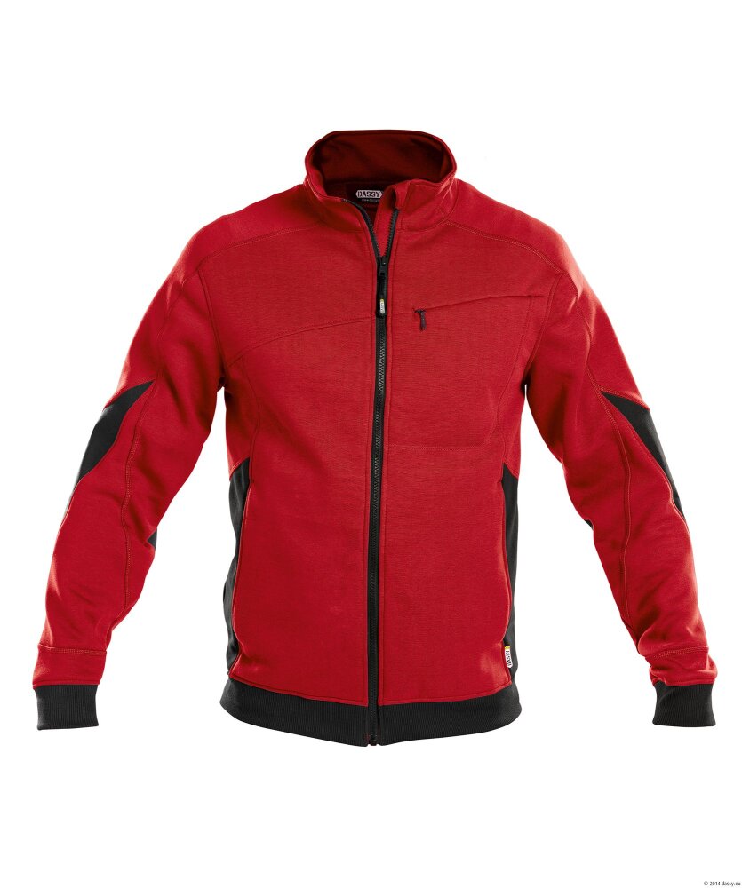 SWEATER VELOX COPES86 (305 GR) ROOD/ZWART M