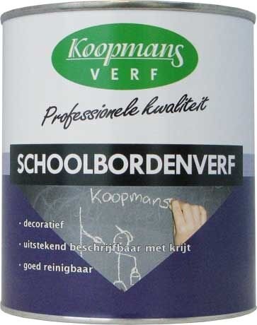 KOOPMANS SCHOOLBORDENVERF ZWART 250 ML