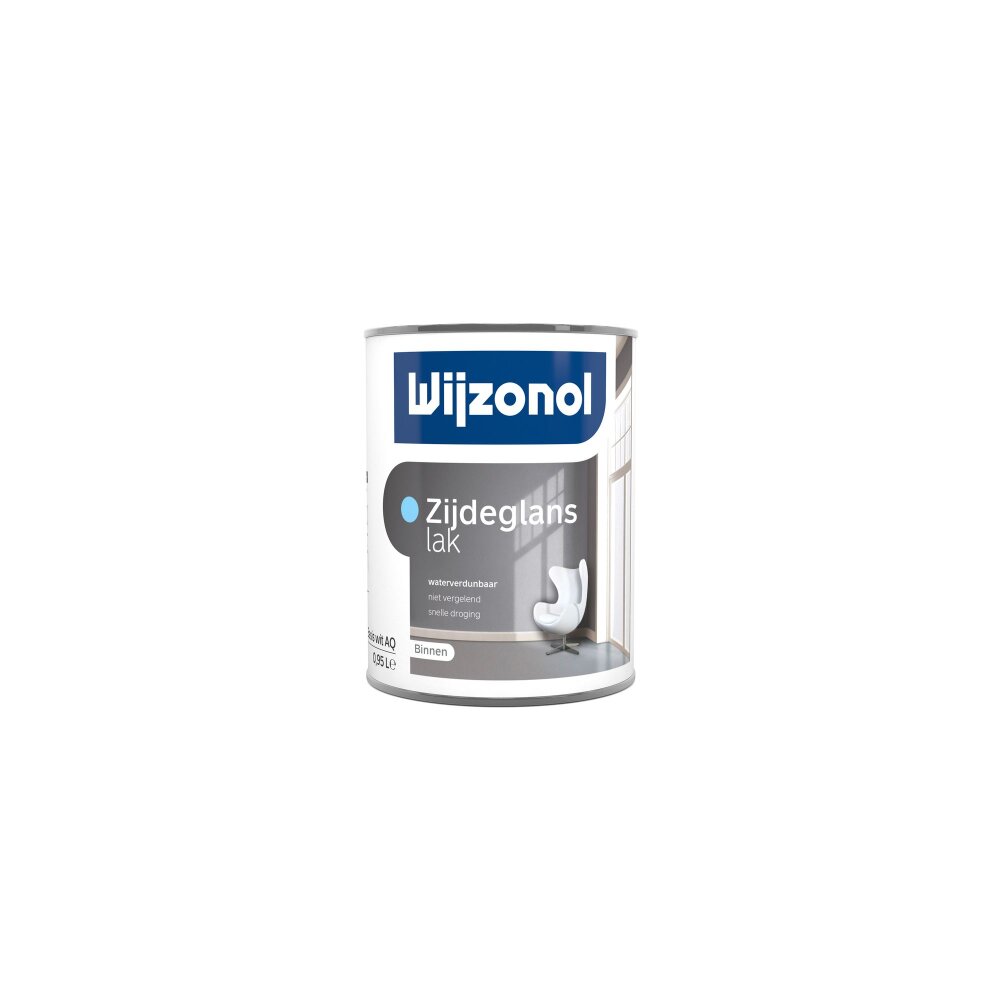 INTERIEURVERF ZIJDEGLANS BASIS TRANSPARANT 0,5 LTR