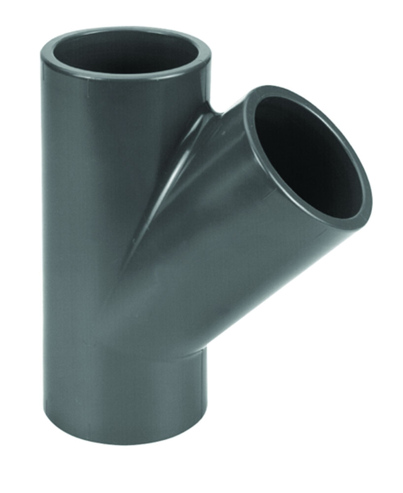 HD PVC T-STUK 160MM 45° 6 BAR