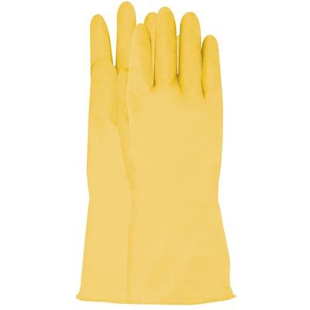 HUISHOUDHANDSCHOEN LATEX GEEL MT 10