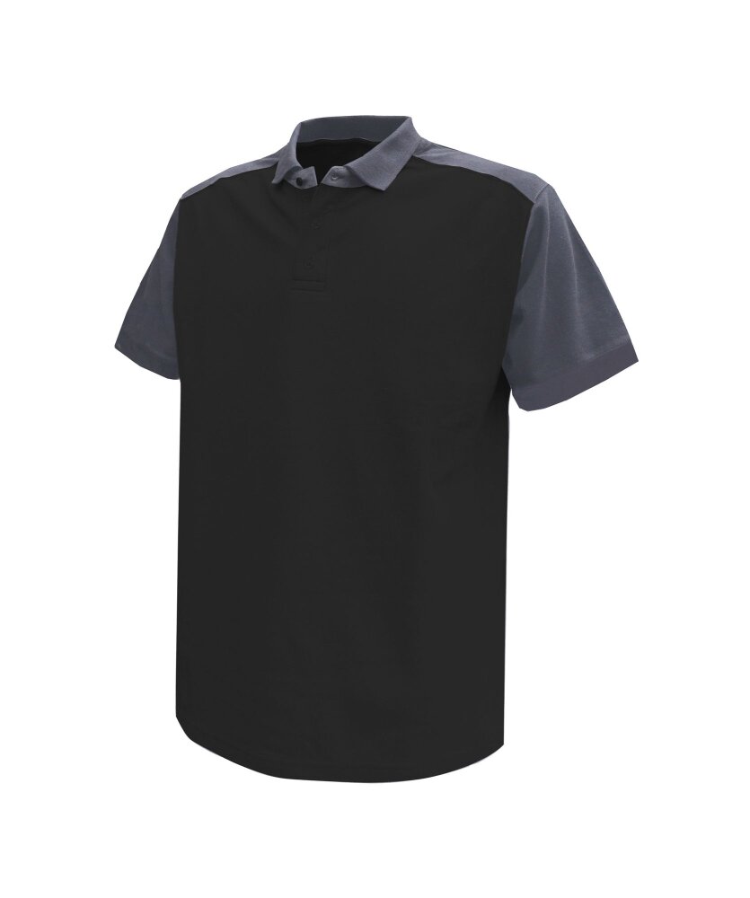 POLO CESAR COSPA46  CEMENTGRIJS/ZWART 2XL