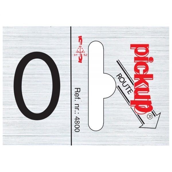 BORD ALULOOK 60X44MM CIJFER 1