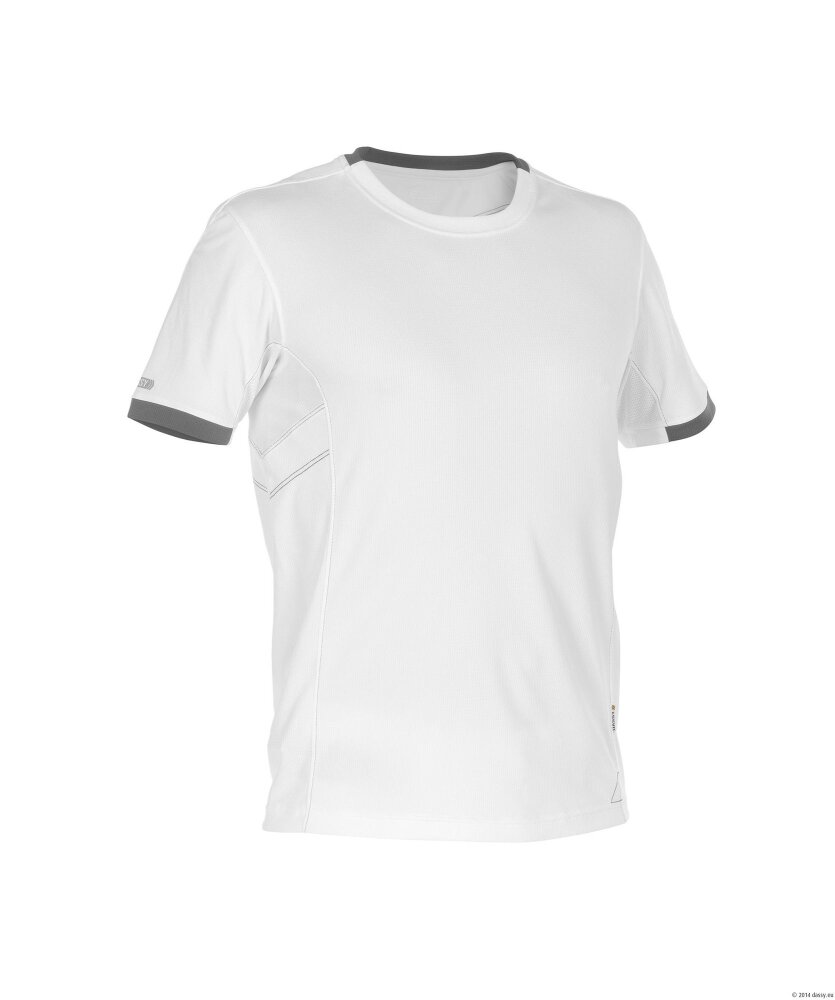 T-SHIRT NEXUS PES04 (141GR) WIT/ANTRACIETGRIJS M