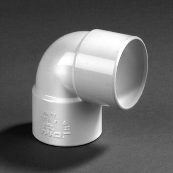 PVC LIJM BOCHT 32MM 90° 2X MOF WIT
