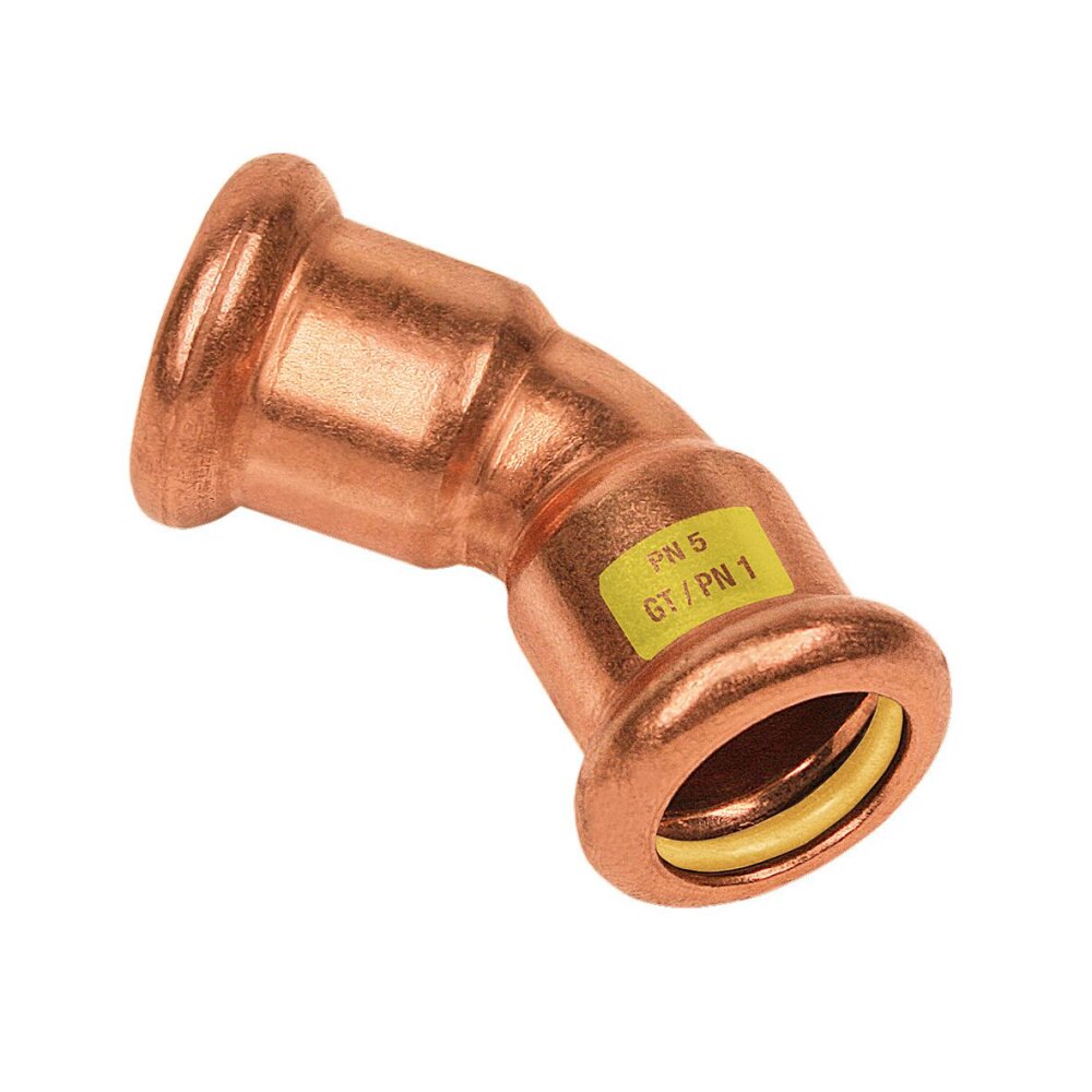PRESS RK GAS BOCHT 45° 22 X 22MM