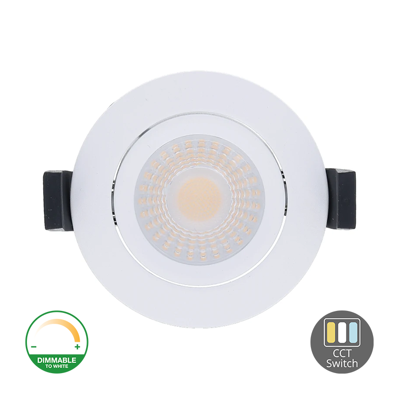 LED INBOUWSPOT LAAGMODEL 5/7W WIT D2W CTTSWITCH
