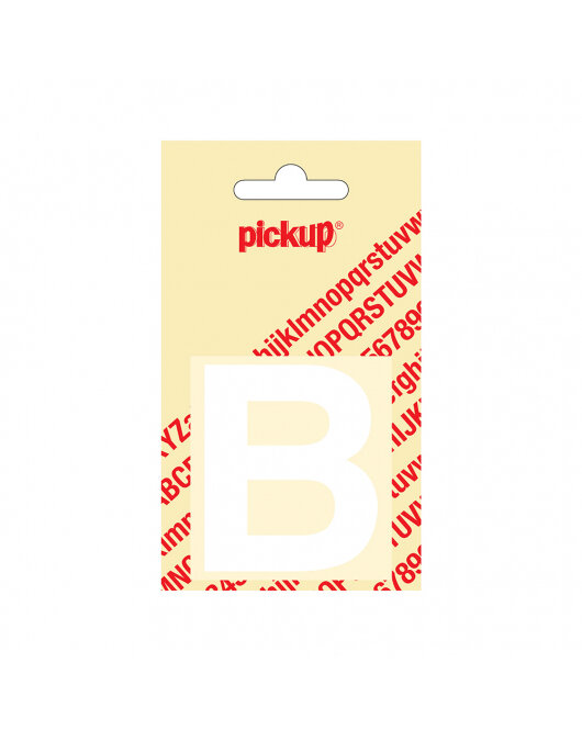 PLAKLETTER B HELVETICA 60MM WIT