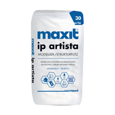 MAXIT IP ARTISTA 1.5MM MODELLEERPLEISTER WIT 2.8KG/M2 BINNEN EN BUITEN 30KG ZAK