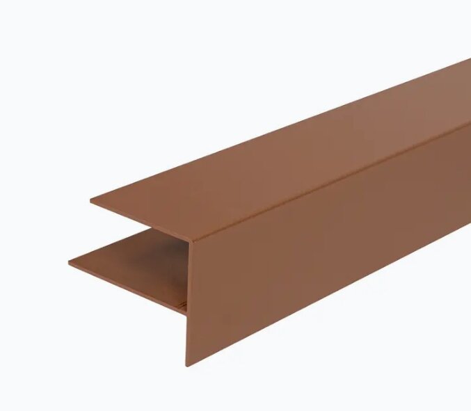 WEO35-60 ALU F-PROFIEL L-300CM 65X80MM TEAK