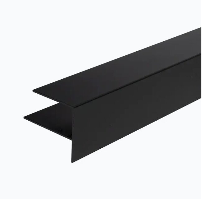 WEO35-60 ALU F-PROFIEL L-300CM 65X80MM EBONY BLACK
