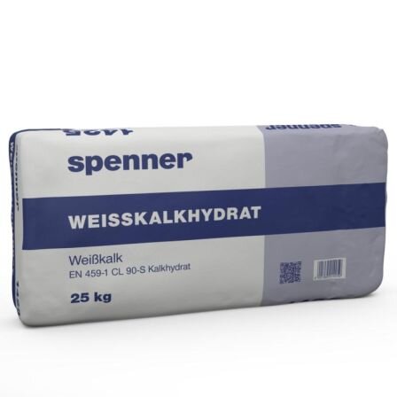 SPENNER BOUWKALK WIT CL90 25KG